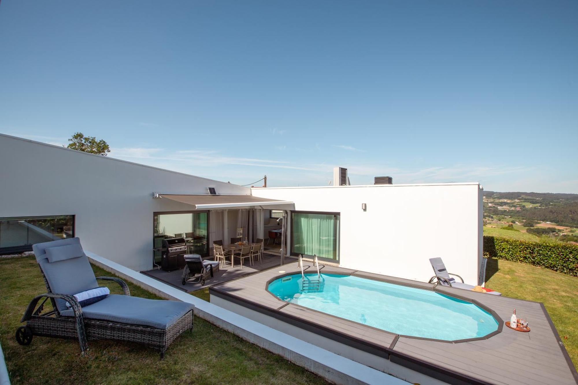Villa Con Piscina Y Jardin, Santiago De Compostela Teo エクステリア 写真