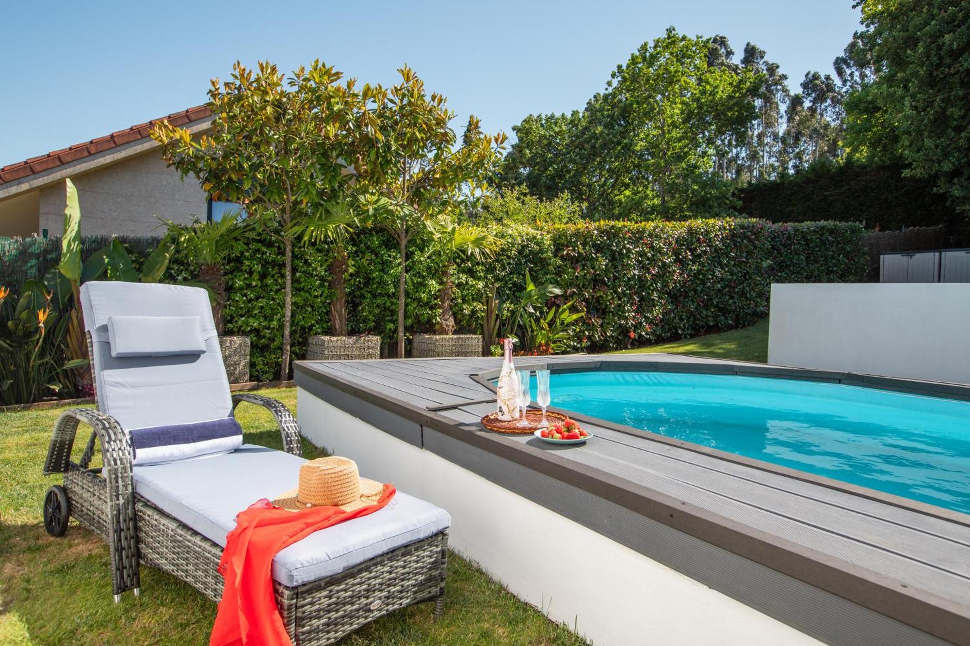 Villa Con Piscina Y Jardin, Santiago De Compostela Teo エクステリア 写真